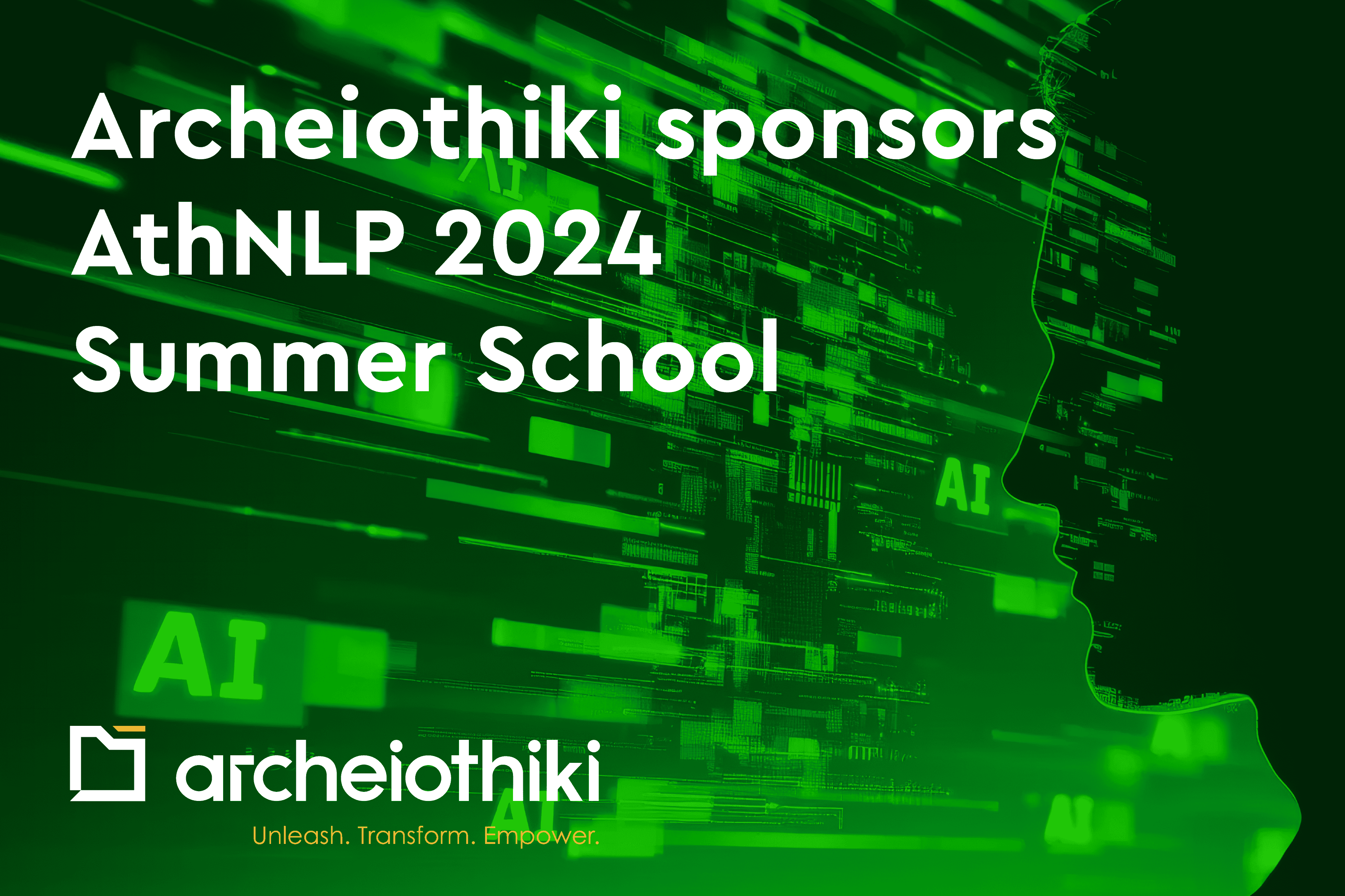 Archeiothiki Sponsors AthNLP 2024 Summer School.